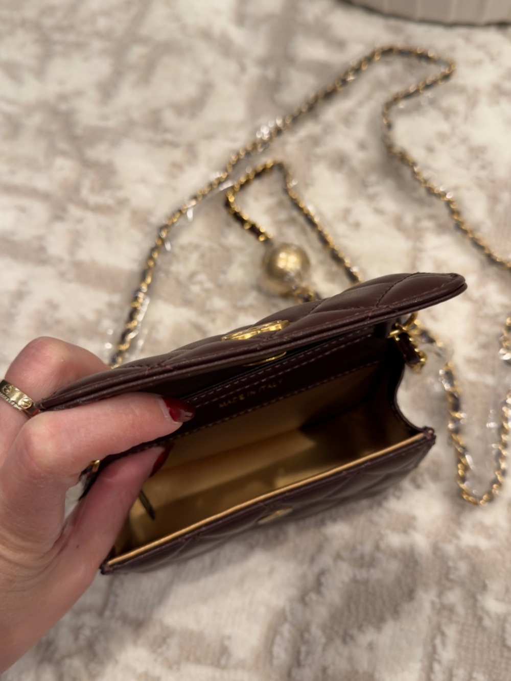 Chanel Makeup Bag Burgundy Mini (5”x4”) - Picture 2 of 4